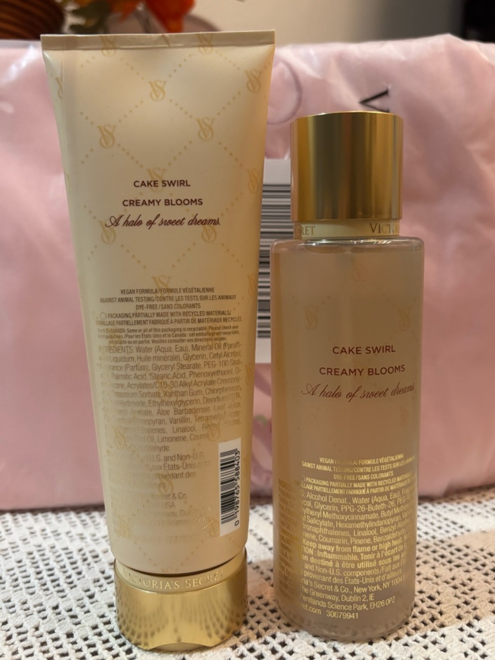 (Inventory 45) Victoria's Secret Angel Cake & Cream Fragrance Mist and Lotion - Picture 2 of 2